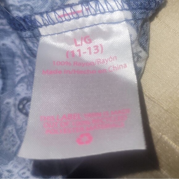 Blue Paisley Print Tank Top Halter Top - Picture 3 of 3